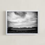 "Winter Awaits" - Art Print in black and white by Kamala Nahas - Framed