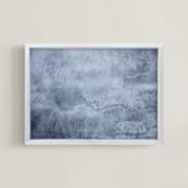 "Winter Window Frost" - Art Print in frost by Janie Allen - Framed