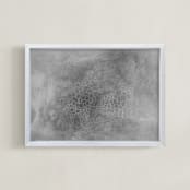 "Lichen Forms No.2" - Art Print in Graphite by Janie Allen - Framed