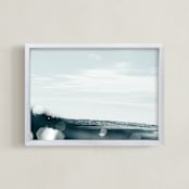 "Surface Tension 3" - Art Print in ocean by Kamala Nahas - Framed