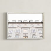 "Facade" - Art Print in Monochrome by Olivia Kanaley Inman - Framed
