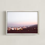"Fallen" - Art Print in Dark Violet by Caroline Mint - Framed