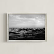 "Lost At Sea" - Art Print in black and White by Cade Cahalan - Framed