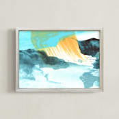 "Lonely Shore" - Art Print in Shore by Roann Mathias - Framed