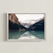 "Reflections in the Blue" - Art Print in Lake Blue by 1885 Atelier - Framed