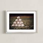 "For The Big Game 1" - Art Print in Field by Janet Cruz - Framed
