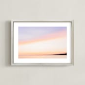"Summer Fade" - Art Print in Lavender Sky by Everett Paper Goods - Framed