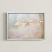 "The dance of the leaves II" - Art Print in Bright Bronze by Lying on the grass - Framed