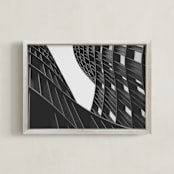 "Linjer 2" - Art Print in Shadow Gray by Kate Baird - Framed