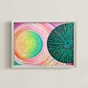 "Linya Series 01" - Art Print in Full-Color by Augusto Paolo Bringas Dizon - Framed