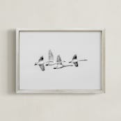 "Evaporate Grey" - Art Print in Black & White by Leaves of Ash - Framed