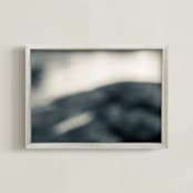 "Untamed Blues Series 5" - Art Print in Midnight Blue by AMANDA LOMAX - Framed