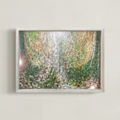 "Enchanted Series - Kingdom of the Elves" - Art Print in Elf Green by Mariecor Agravante - Framed