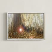"Enchanted Series - SunSprite ThroneRoom" - Art Print in SunSprite Gold by Mariecor Agravante - Framed