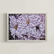 "Mauve Mulberry-Hued" - Art Print in Mauve-Mulberry by Mariecor Agravante - Framed