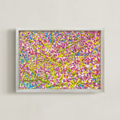 "Pink Blossom Grove" - Art Print in Pink Blossom by Mariecor Agravante - Framed