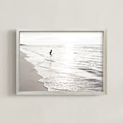 "I love freedom" - Art Print in Neutral by Lying on the grass - Framed