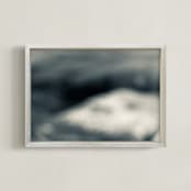"Untamed Blues Series 4" - Art Print in Midnight Blue by AMANDA LOMAX - Framed