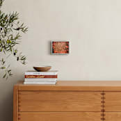"Cross Hatched " - Art Print in dark orange by Alexis Arnold - In a Room