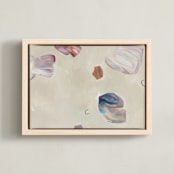 "Twirl" - Art Print in Orchid by Jennifer Daily - Framed Canvas