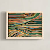 "land wires" - Art Print in Leaves by Carrie Moradi - Framed Canvas