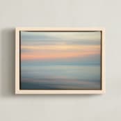 "Happy Eyes" - Art Print in Reflection Blue by Cristina Marie - Framed Canvas