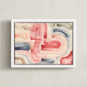 "Passages" - Art Print in Tender by Sumak Studio - Framed Canvas