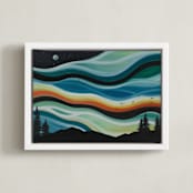"Space Infinity" - Art Print in Midnight by Laura Blue Palmer - Framed Canvas