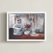 "Let Go of the Recipe" - Art Print in Copper by Khara Ledonne - Framed Canvas