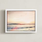 "Beach Affect" - Art Print in lomo by Kamala Nahas - Framed Canvas