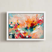 "Dreaming of You" - Art Print in Cherry by Svitlana Martynjuk - Framed Canvas