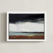 "overland brew" - Art Print in Rain Grey by Eric Ransom - Framed Canvas