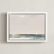 "Tandem" - Art Print in Blue Mist by Eric Ransom - Framed Canvas