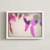 "Finding My Way" - Art Print in Bold Pink by Alicia Schultz - Framed Canvas