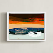 "Solitude" - Art Print in Multi-Colored by Simona Gocan - Framed Canvas