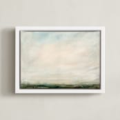 "Everglade" - Art Print in Evergreen by Lindsay Megahed - Framed Canvas
