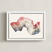 "Tide IV" - Art Print in rainbow by Sumak Studio - Framed Canvas