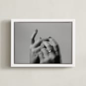 "Desire II" - Art Print in Black and white by Danielle LaRose - Framed Canvas