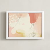 "seventy-five II" - Art Print in Bubble Gum by Morgan Kendall - Framed Canvas