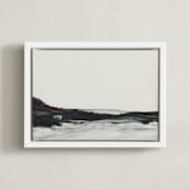 "Alec" - Art Print in Grey Haze by Mande Calhoun - Framed Canvas