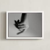 "Desire I" - Art Print in Black and white by Danielle LaRose - Framed Canvas