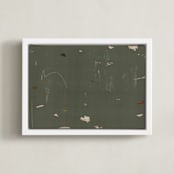 "Play" - Art Print in Green by Shiho Whitehead - Framed Canvas