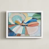 "Love in Idleness" - Art Print in Petal Peach by Mary Gaspar - Framed Canvas