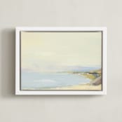 "arrival" - Art Print in Lemon by Eric Ransom - Framed Canvas