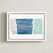 "From Sea to Shining Sea" - Art Print in Sea by Hooray Creative - Framed Canvas