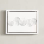 "Stepping Stones" - Art Print in Stone  by Malena Southworth - Framed Canvas