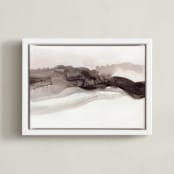 "Softly Layered" - Art Print in Matterhorn by Melanie Severin - Framed Canvas