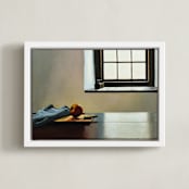 "Mousetrap" - Art Print in Shadow Grey by Robert Deem - Framed Canvas