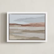 "Blushing Expanse" - Art Print in Expanse by Kati Ramer - Framed Canvas