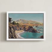 "The Wild Sonoma Coast" - Art Print in Pacific Blue by Amanda Phelps - Framed Canvas